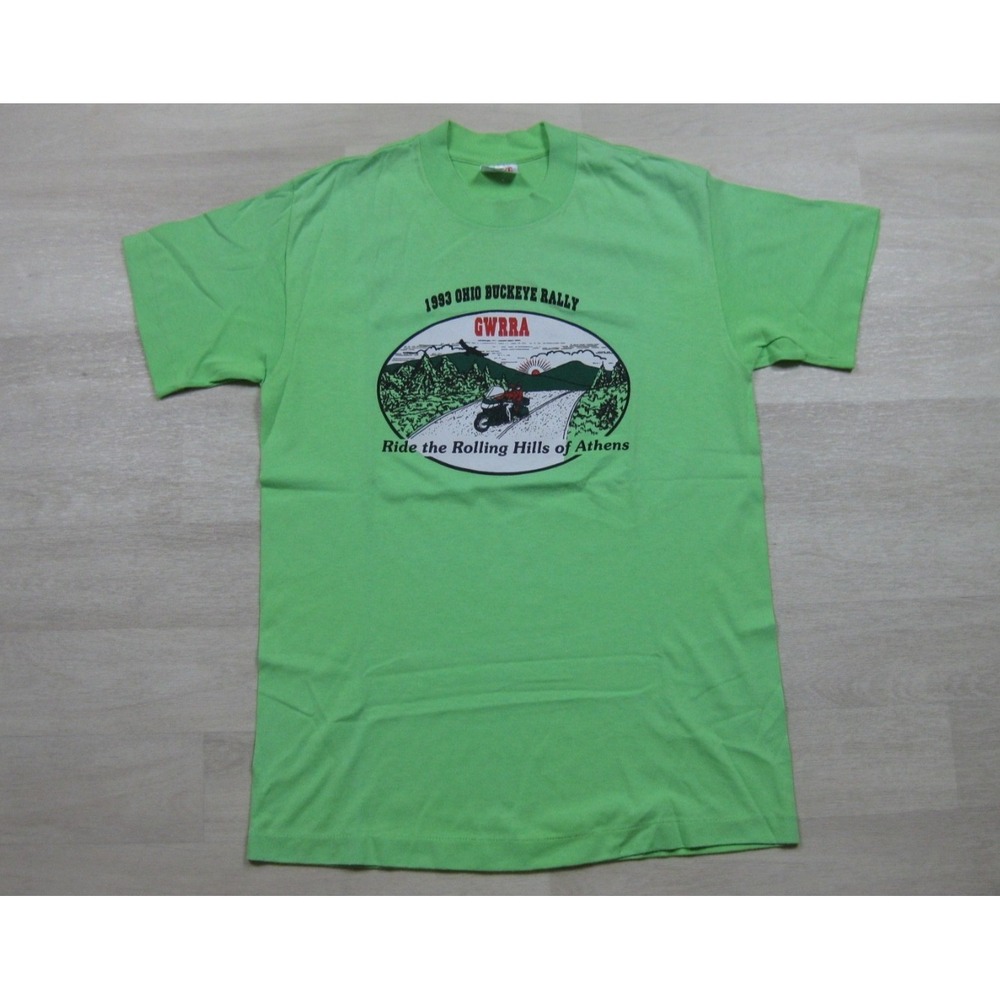 Vintage 90s Ohio Gold Wing Road Riders T-shirt (L) GWRRA Buckeye Rally 1993